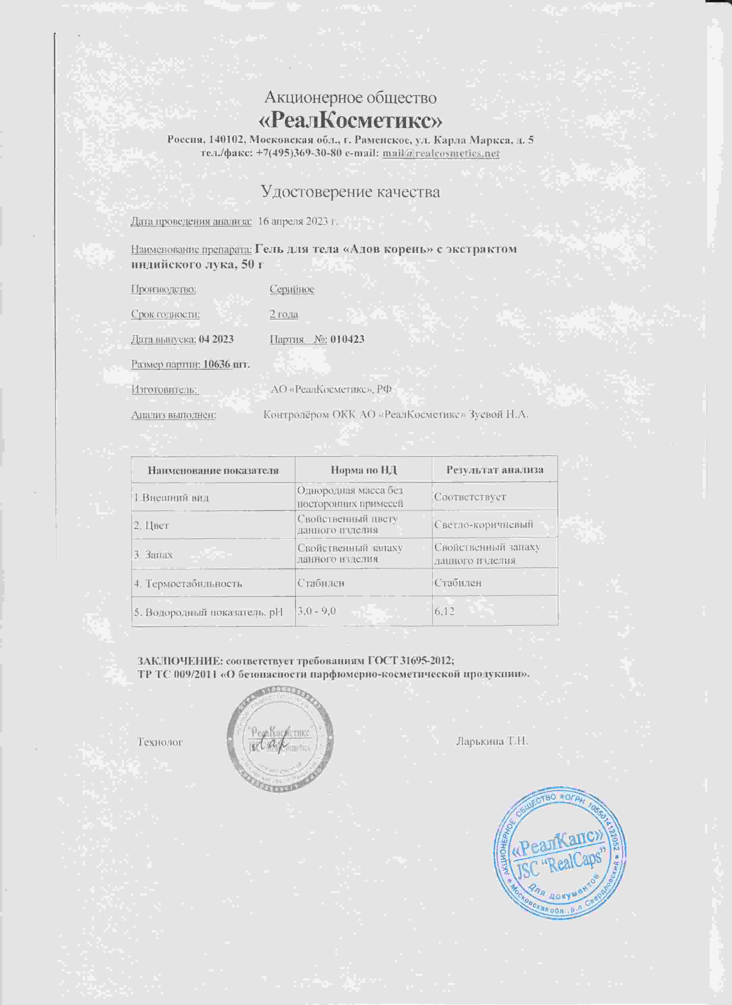 Паспорт №042023